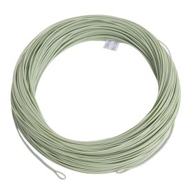 Kylebooker WF3F-WF8F WITH WELDED LOOP Fish Line Weight Forward FLOATING 100FT Fly Fishing Line (Color: Moss Green)